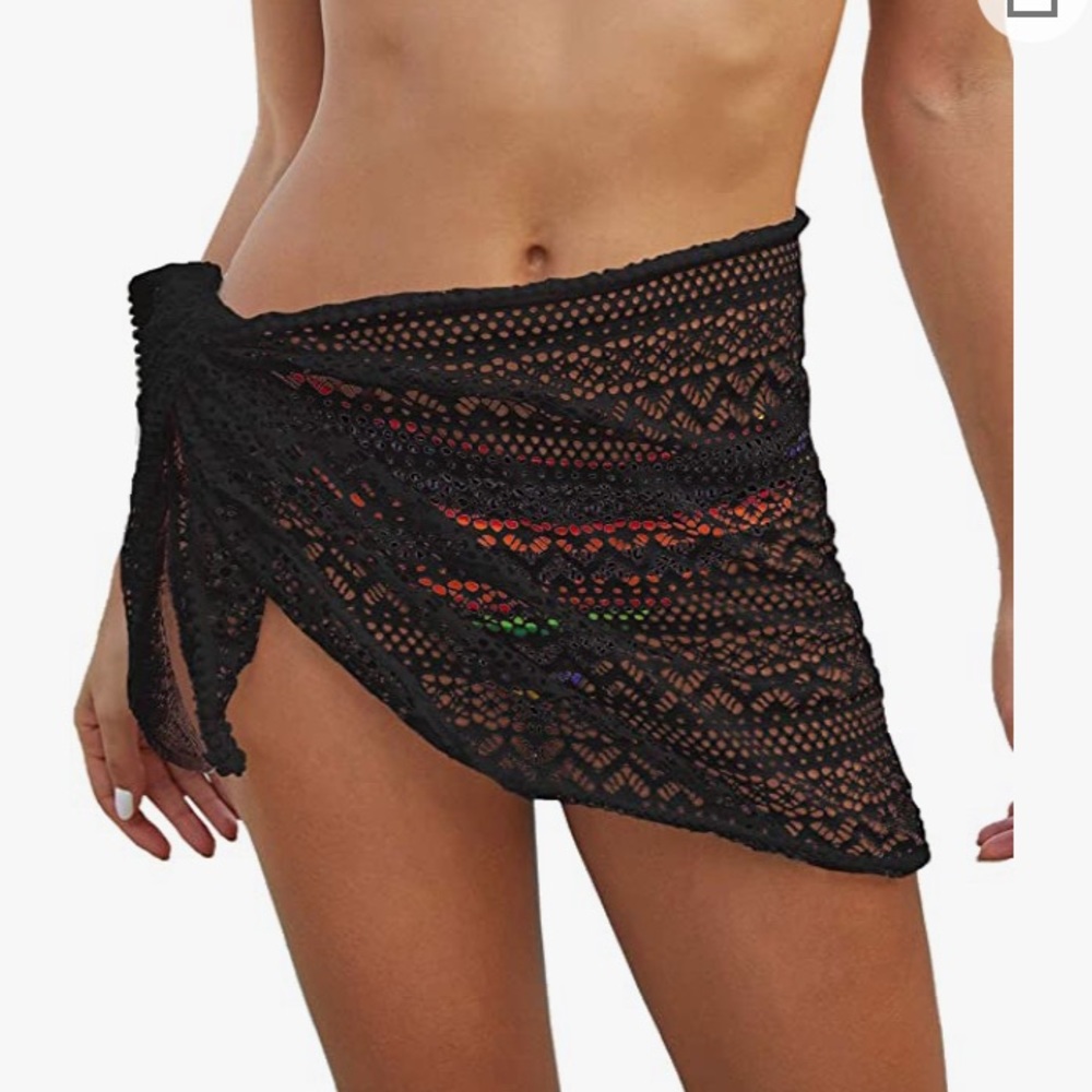 NWOT Lace wrap cover up skirt - Picture 3 of 7